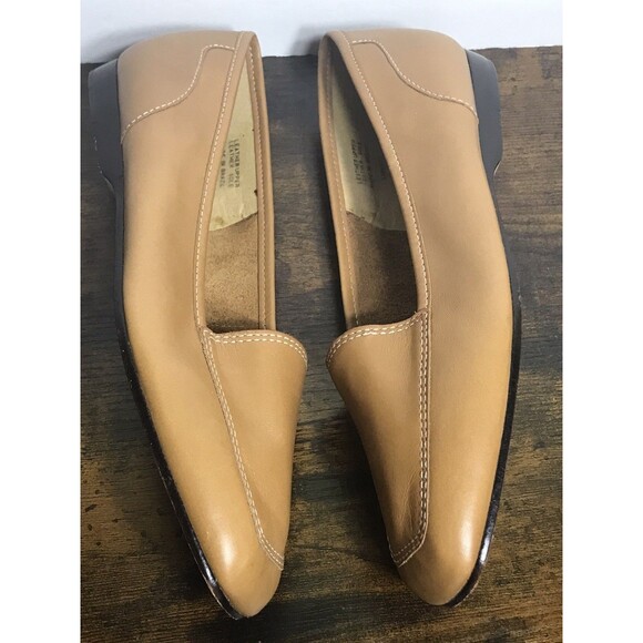 Enzo Angiolini Liberty Womens Tan Leather Slip On Casual Loafers Size 8.5N - Picture 7 of 11